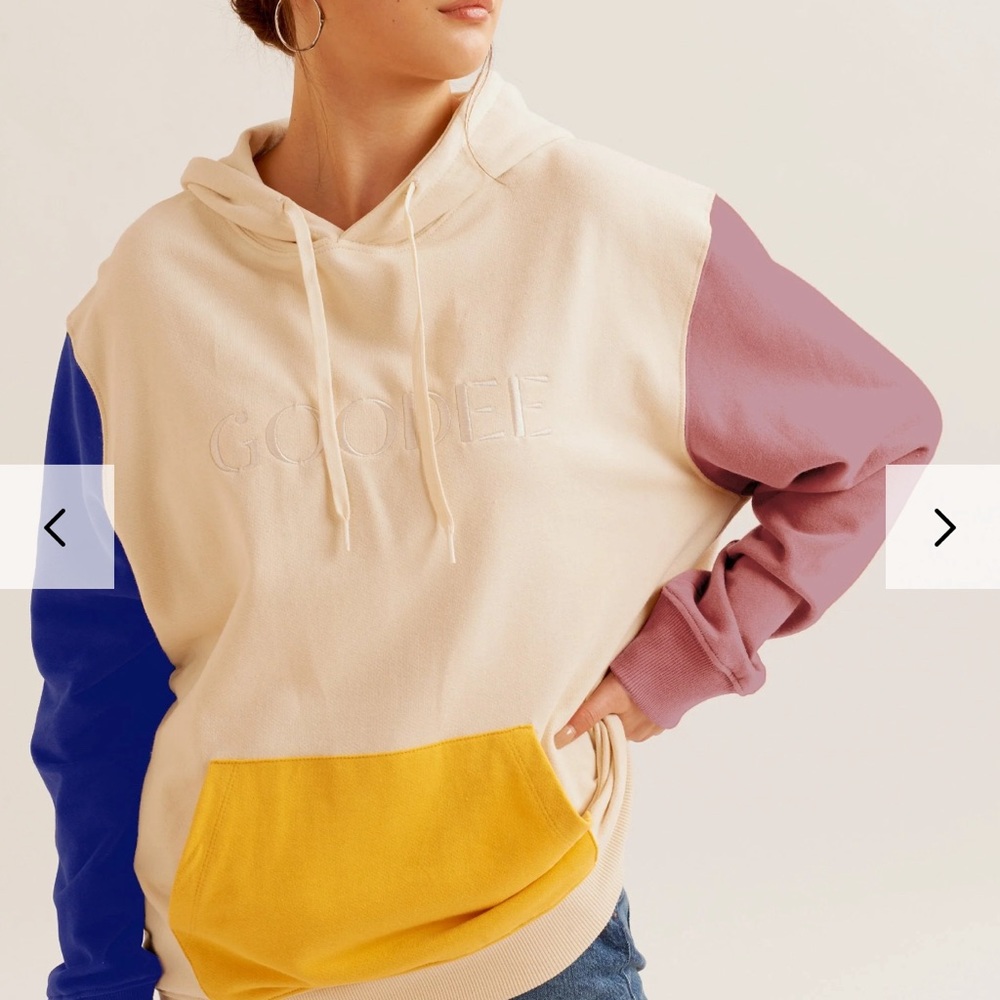 The Goodee X KOTN color block hoodie